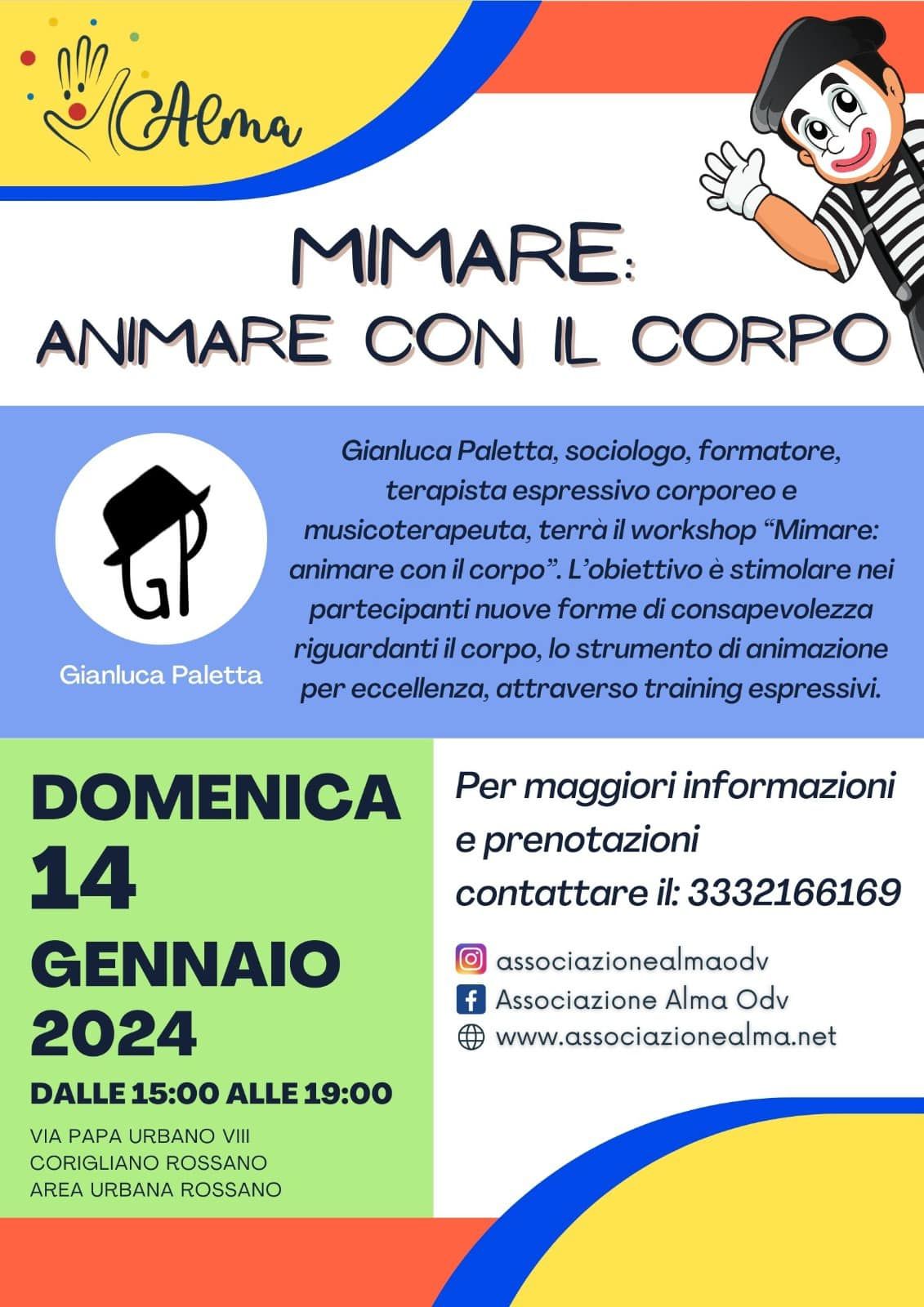 Workshop - Mimare con il corpo