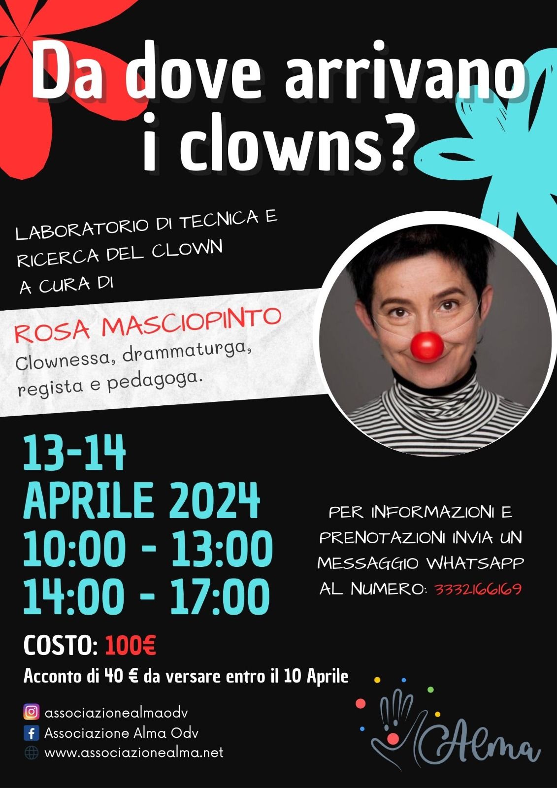 Da dove arrivano i clown - Laboratorio di tecnica e ricerca adedl clown